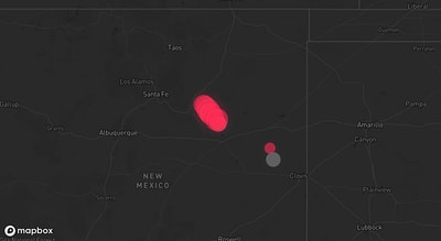 Storm warning map: Las Vegas, NM