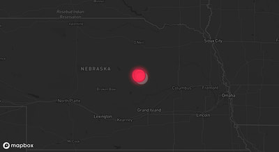 Storm warning map: Greeley, NE