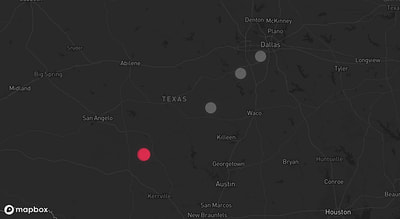 Storm warning map: Hamilton, TX