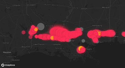 Storm warning map: Cottonport, LA