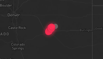 Storm warning map: Genoa, CO