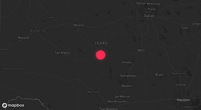 Storm warning map: Richland Springs, TX