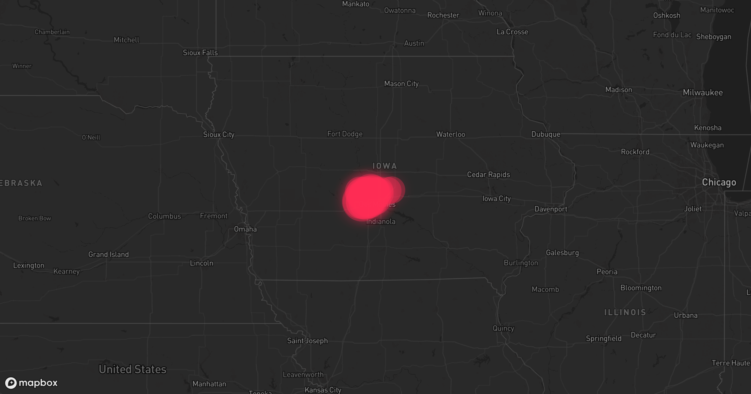 Storm warning map Des Moines 3/31/2026
