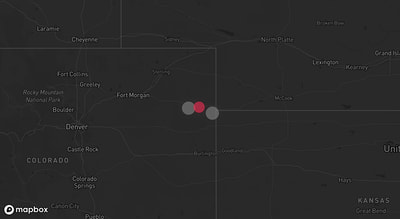 Storm warning map: Yuma, CO