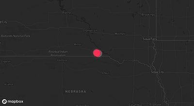 Storm warning map: Bonesteel, SD