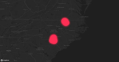 Storm warning map: Macon, NC