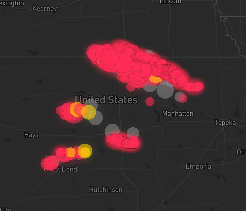 Storm warning map: Hardy, NE