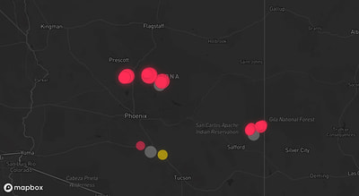 Storm warning map: Clifton, AZ