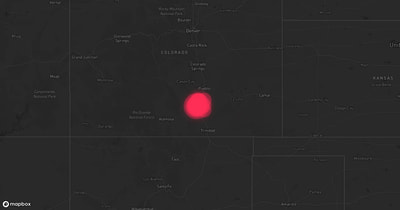 Storm warning map: Rye, CO