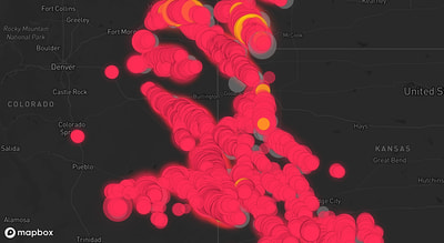 Storm warning map: Akron, CO