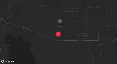 Storm warning map: Amado, AZ