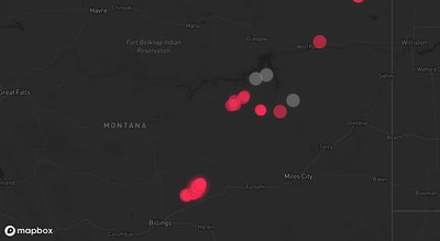 Storm warning map: Jordan, MT