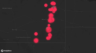 Storm warning map: Miles City, MT