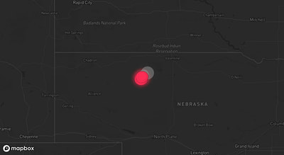 Storm warning map: Nenzel, NE