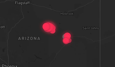 Storm warning map: Heber, AZ