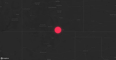 Storm warning map: Weston, CO