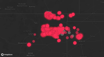 Storm warning map: Trinidad, CO