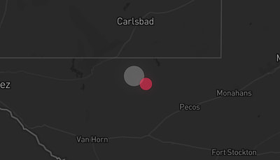 Storm warning map: Salt Flat, TX