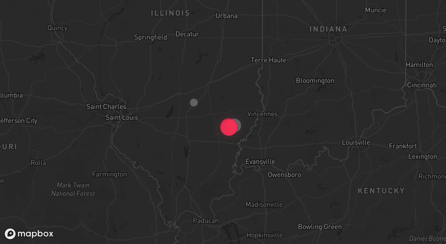 Storm warning map: West Salem, IL