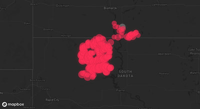 Storm warning map: Isabel, SD