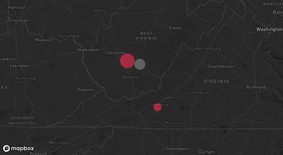 Storm warning map: Nallen, WV