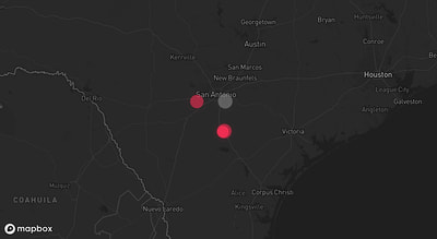 Storm warning map: San Antonio, TX