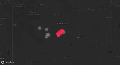 Storm warning map: Arapahoe, WY