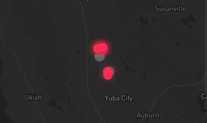 Storm warning map: Richvale, CA
