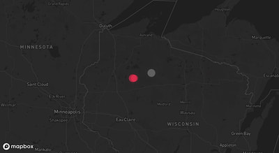 Storm warning map: Winter, WI
