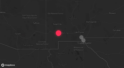 Storm warning map: Deming, NM