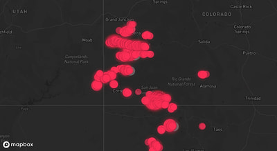 Storm warning map: Bayfield, CO