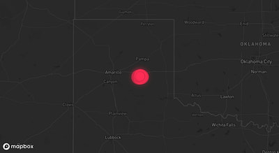 Storm warning map: Clarendon, TX