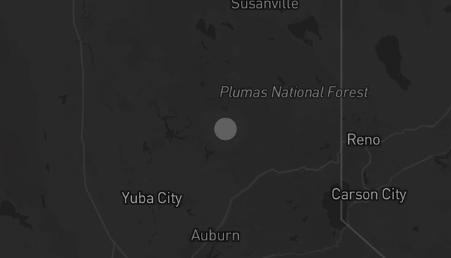 Storm warning map Camptonville 4/10/2026