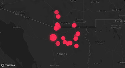 Storm warning map: Patagonia, AZ