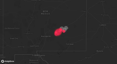 Storm warning map: Picacho, NM