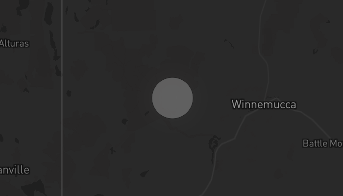 Storm warning map: Orovada, NV