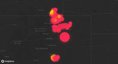 Storm warning map: Cheyenne, WY