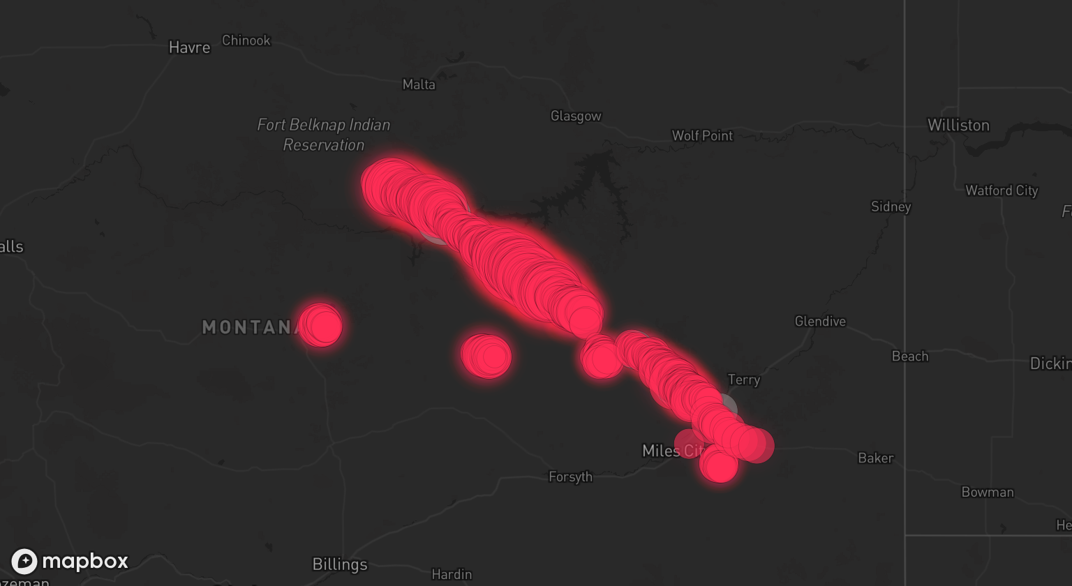 Storm warning map: Malta, MT