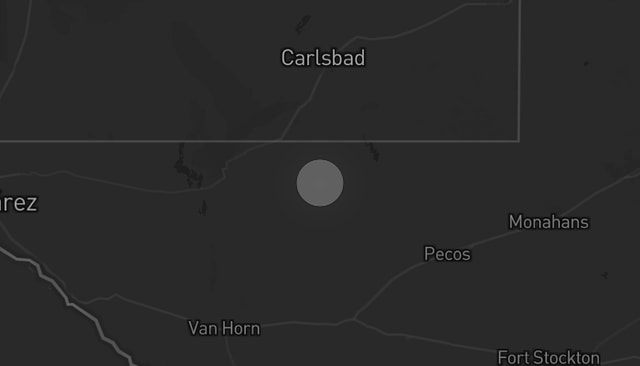 Storm warning map Salt Flat 4/11/2026
