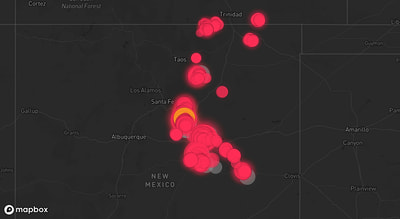 Storm warning map: Las Vegas, NM