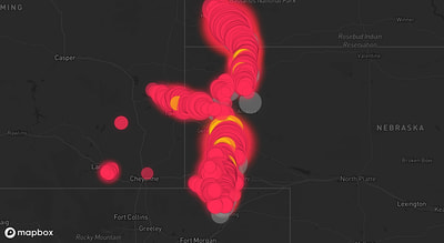Storm warning map: Oral, SD