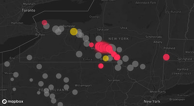 Storm warning map: Lockport, NY