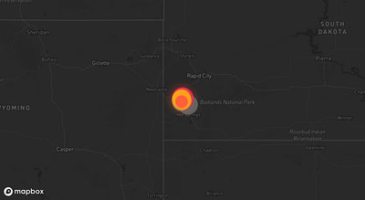 Storm warning map: Custer, SD