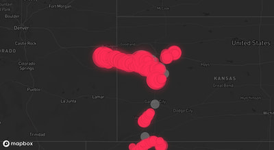 Storm warning map: Studley, KS