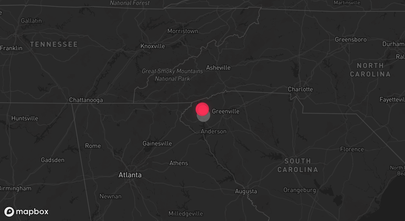 Storm warning map: Central, SC