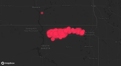 Storm warning map: Eureka, SD