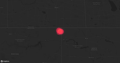 Storm warning map: Dagmar, MT