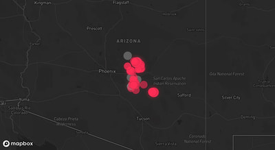 Storm warning map: Florence, AZ