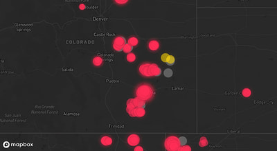 Storm warning map: Ramah, CO
