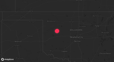 Storm warning map: Putnam, OK